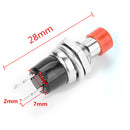 Wendao PBS-110 250V 1A 7mm Self-reset Switch NC Push Button Round 10pcs