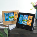 Wireless LCD Color Weather Station Digital Forecast Hygrometer Thermometer Clock Sensor -20~60C