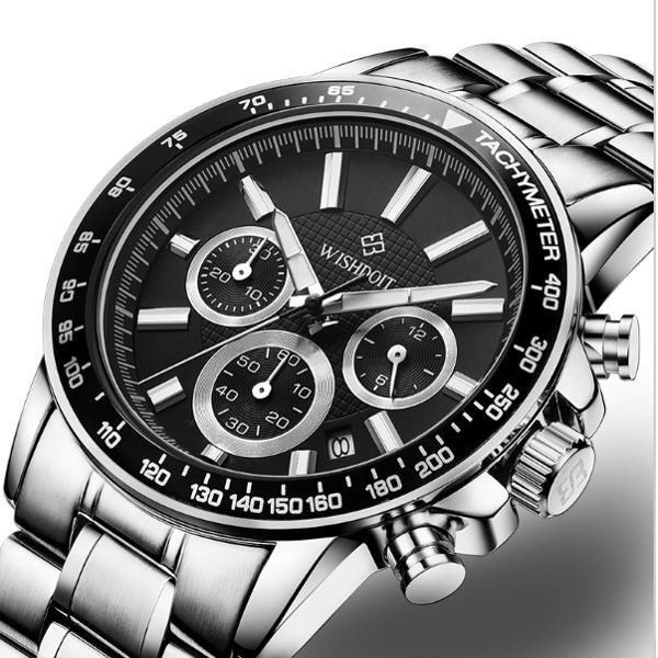 WISHDOIT WSD-002 Fashion Men Quartz Watch Luxury Luminous Business Wrist Watch