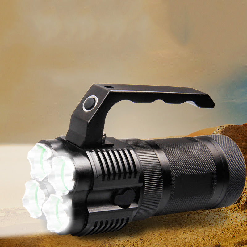 XANES XML 4xL2 1500Lumens 5Modes DC Direct Rechargeable 18650 LED Flashlight Outdoor Waterproof Multifunctional Lighting Flashlight