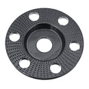 Drillpro 110mm Tungsten Carbide See Through Wood Shaping Disc Flat Carving Disc with Hole 22mm Bore Sanding Grinder Wheel for 115 125 Angle Grinder