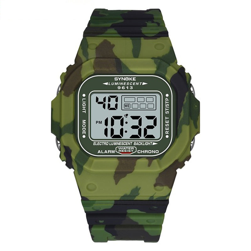SYNOKE 9613 Outdoor Sport Men Watch 3ATM Waterproof Luminous Display Digital Watch