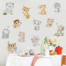 Miico FX1020L Cute Cartoon Cat Stickers Decorative Sticker Wall Stickers Toilet Stickers