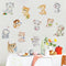 Miico FX1020L Cute Cartoon Cat Stickers Decorative Sticker Wall Stickers Toilet Stickers