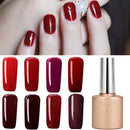 12 Colors Nano Wine Red Color System Nail Art UV Gel Polish Soak-off 12ml