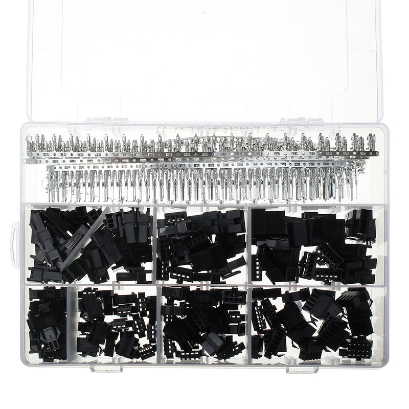 560pcs 2.54MM Pin Black Way Cable Plug Electrical Dupont Connector Pin Jumper Header Housing Male Female Wire Connector