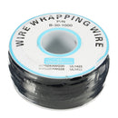5pcs Black 0.55mm Circuit Board Single-Core Tinned Copper Wire Wrap Electronic Wire Jumper Cable