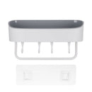 Punch-free Plastic Bathroom Shelf Shower Shampoo Holder Storage Rack Organizer