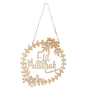 5Pcs Happy Eid Adha Mubark Hanging Garlet Festival Home Wall Door Hang Decorations