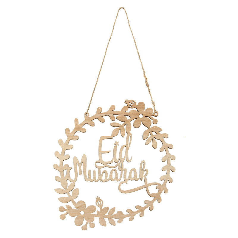 5Pcs Happy Eid Adha Mubark Hanging Garlet Festival Home Wall Door Hang Decorations