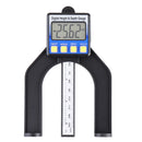 Drillpro Digital Height and Depth Gauge with Magnet Based 0-80mm Depth Ruler Woodworking Table Saw Height Gauge Vernier Caliper