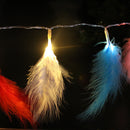 KCASA 1.2M 10 LED Feather String Lights Christmas Tree Pendant Lamps DIY Party Decoration