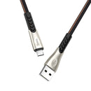 Bakeey Woven Cloth 1.2M 2.4A Type-C Micro USB Fast Charging Data Cable for Samsung Xiaomi Huawei