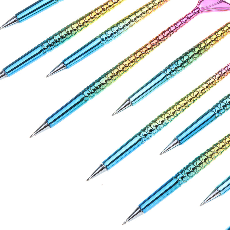Mermaid Ball Pen Creative Stationery Korean Cute Ballpoint Pen Student Articles Gift Pen 10 Pcs