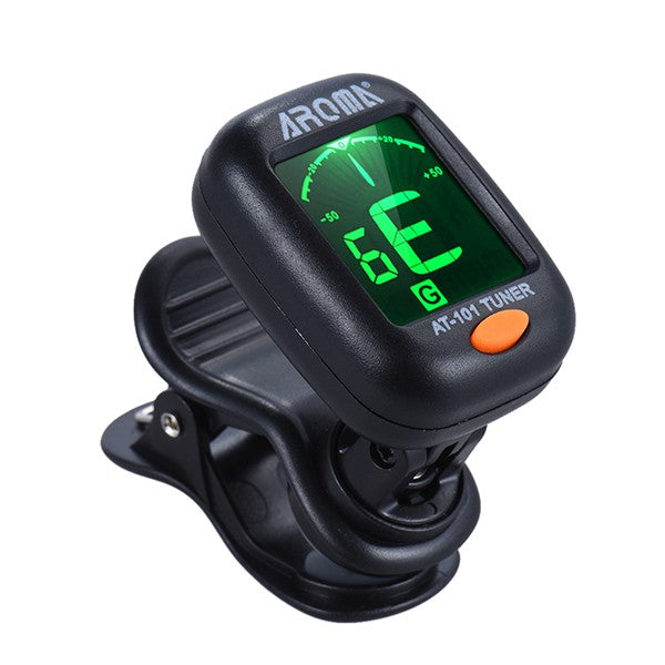 AROMA AT-101 Portable Clip-on Guitar Bass Violin Ukulele Tuner Tuning