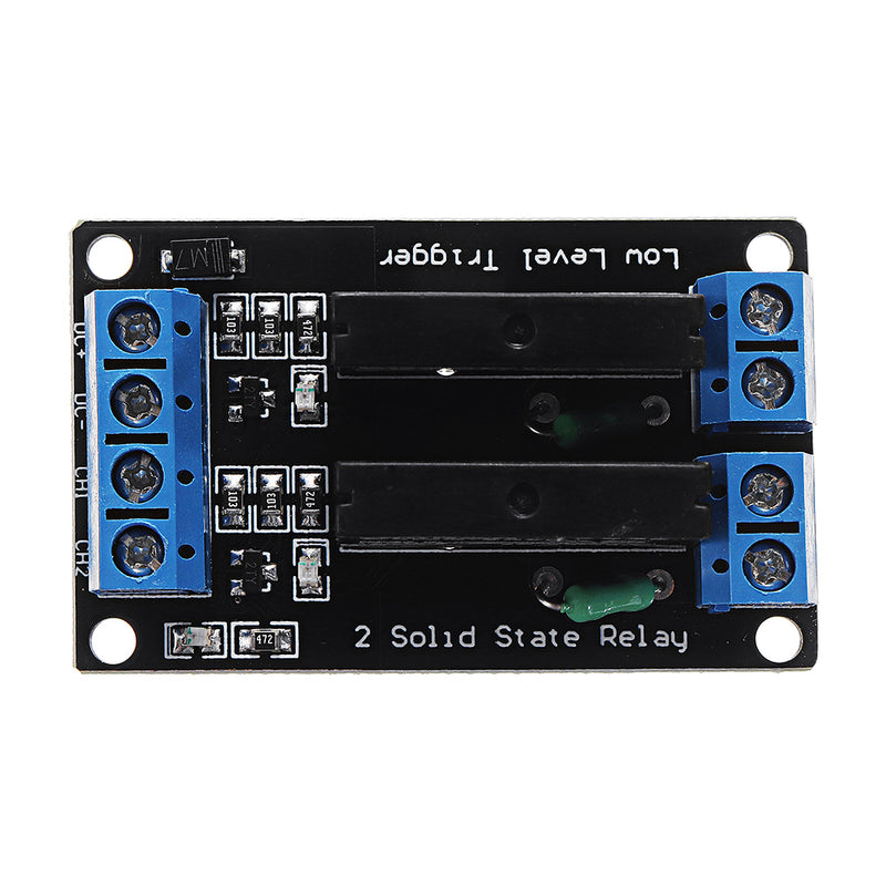 5pcs 2 Channel DC 12V  Relay Module Solid State Low Level Trigger 240V2A