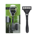 Minleaf ML-HR2 Ultra-smooth Manual Beard Shaver Razor 5 Layers Precision Edging Blades Hair Shaving Tool Vitamin E & Aloe Vera Lubrication Strip with Blade Protector
