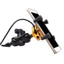 3.5-6 inch Phone GPS Holder USB Charger Motorcycle Scooter WUPP 3 Colors