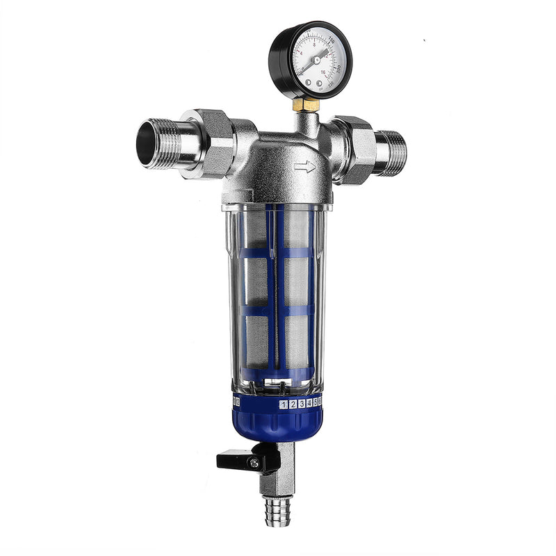 1'' To 1/2'' Pre-filter Central Whole House Large Flow Filter Household Water Purifier