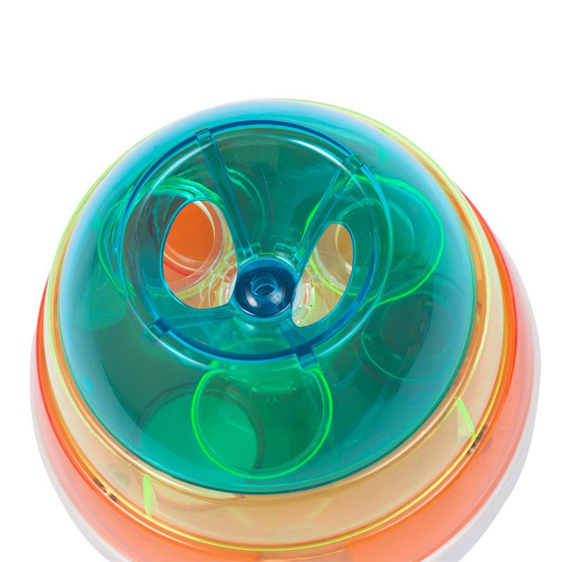 Pet Toys Dog Cat Tumbler Toy Cats Dogs IQ Training Toy Automatically Leak Food Dispenser Plastic Colorful Dogs Slow Feeder Toy