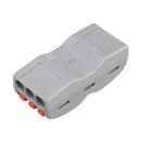 Minleaf 9Pcs 3Pin Wire Docking Connector Terminal Block Universal Quick Terminal Block Electric Cable Wire Connector Terminal 0.08-4.0mm
