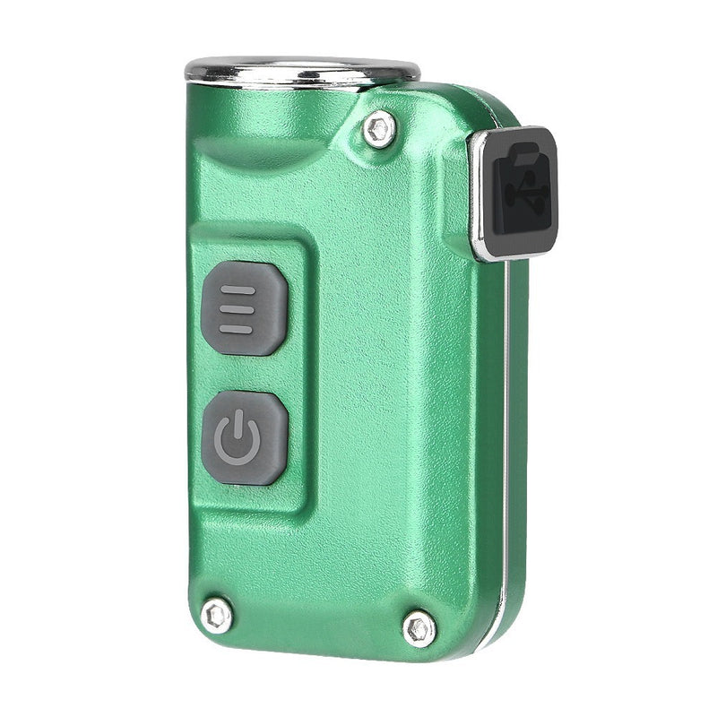 XPG-2 380Lumens 4Modes USB Rechargeable Double Switch Key Chain Flashlight Mini LED Flashlight Outdoor Portable Flashlight