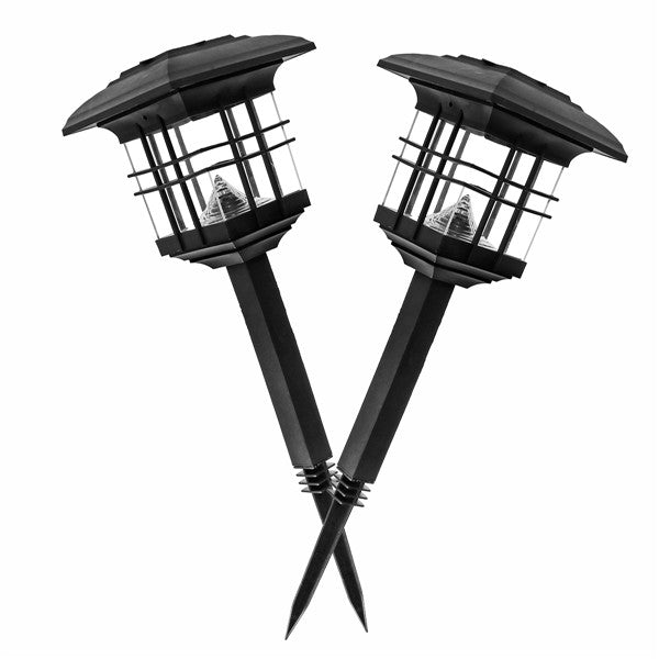 LED Solar Lights Waterproof Column Headlight Lawn Lamp for Outdoor Garden Yard