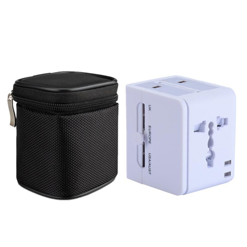 YICHEN TR-148 Worldwide Universal Multi-functional Conversion Power Plug Converter Dual USB Travel Conversion Plug Standard EU US UK AU Plug Portable Travel Plug