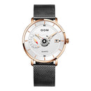 DOM M-1299 Ultra Thin Business Style Men Wrist Watch Full Steel Band Creative Quartz Watch
