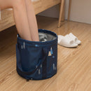 IPRee 30x20cm Folding Basin Portable Washbasin Bucket Camping Travel Washing Bucket Bag