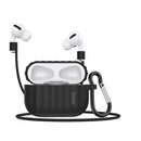 HOCO 3 in 1 Pure Armor Soft Liquid Silicone Shockproof Dust-Proof Earphone Storage Case with Anti-lost Rope and Hook for Apple Airpods 3 Airpods Pro