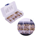 Suleve M3BN7 210Pcs M3 Brass Cylinder Knurled Threaded Round Insert Embedded Nut Assortment Set