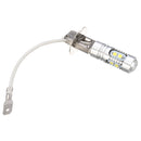 2Pcs H3 60W High Power 10 LED SMD 2835 White Fog Driving Light DRL DRL Bulb Lamp