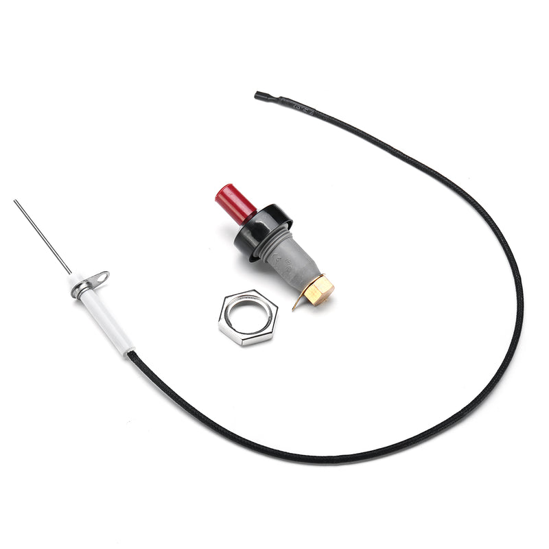 Universal Piezo Spark Ignition Set + Cable 50cm Push Button Igniter For Gas Grill BBQ
