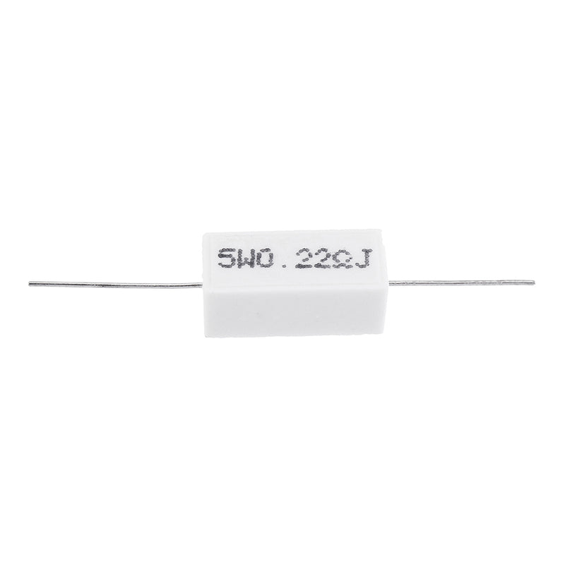 50pcs 5W 0.22 ohm 0.22R Ceramic Cement Resistor