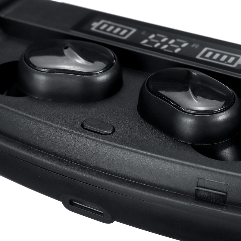 M18 Mini TWS Wireless bluetooth 5.0 Earphone Digital Display IPX5 Waterproof Sports Gaming Headphones With Charging Box