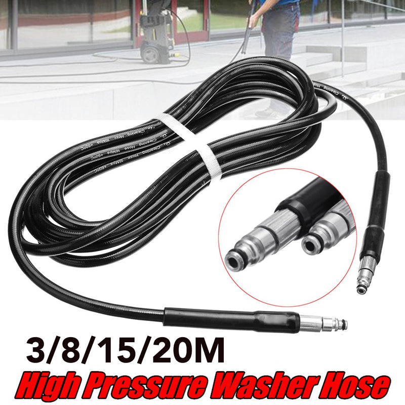 3/8/15/20M High Pressure Washer Water Hose for Black Decker PW1300 PW1400 PW1500