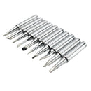 10pcs 900M-T Lead Free Soldering Iron Tips + 1 Iron Casing for 936 AOYUE YIHUA ReWork Station Iron
