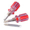 Mini Bidirectional Interchangeable Head Screwdriver Phillips Flat Tip Screwdriver