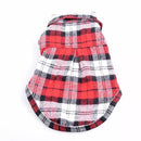 100% Cotton Pet Dog Plaid Stripe T-Shirt Puppy Vest Coats For Small Dog Clothes Classical Style