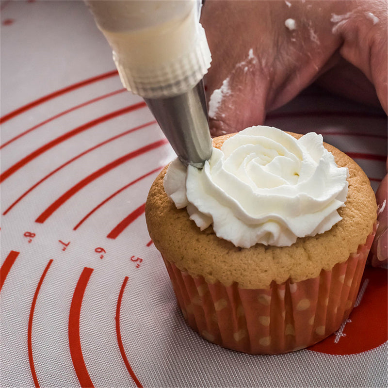 62pcs Cream DIY Icing Piping Tips Pastry Bags+Nozzle Decorating Baking Tool Mold