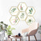 Miico FX82021 2PCS Plant Photo Frame Decorative Sticker Home Decorative Wall Sticker Removable Sticker