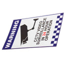 6pcs Warning CCTV Security Surveillance Camera Sign Warning Decal Stickers 66x100mm
