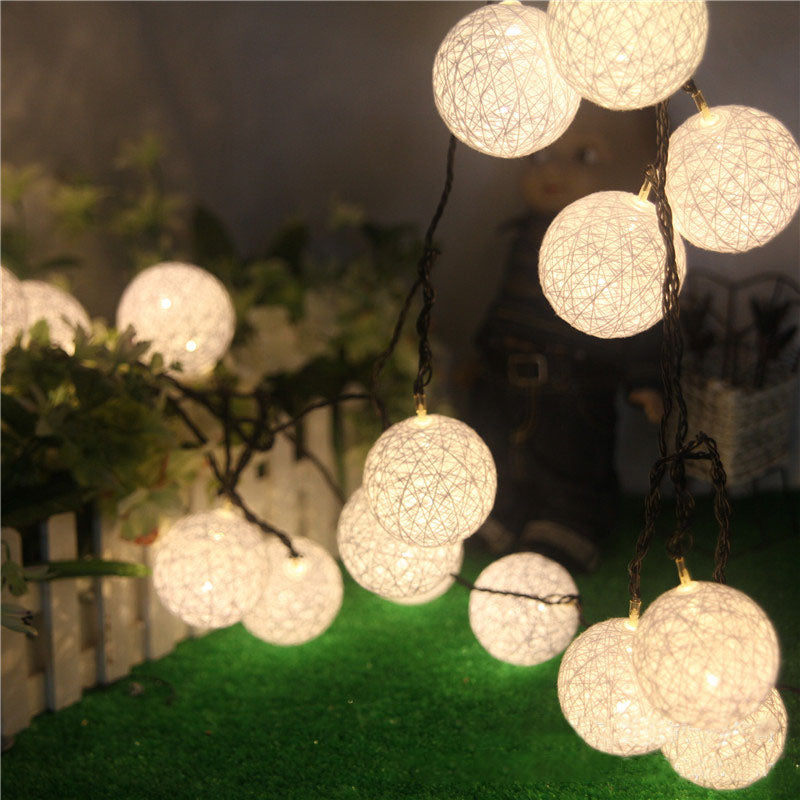 KCASA CSL-8 Gardening 5M 20LED String Light Cotton Shape Holiday Garden Party Wedding Decoration