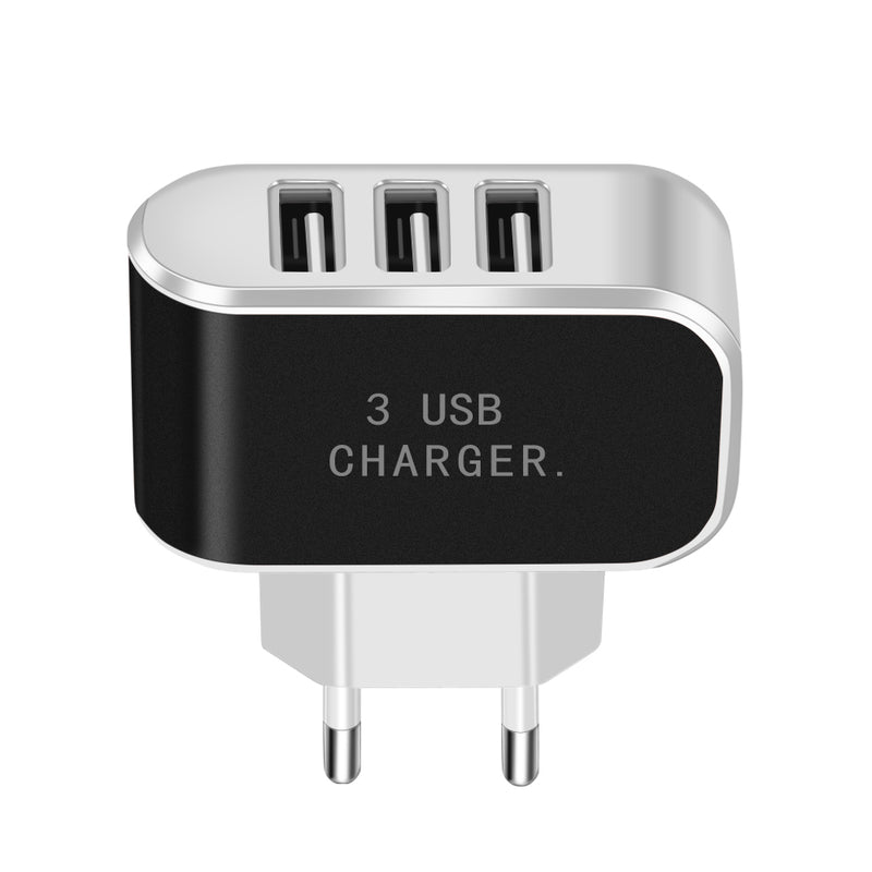 OLAF 3.1A 3 USB Ports Fast Charging Charger EU Plug Adapter For iPhone X Xs XR Max HUAWEI P30 Xiaomi Mi8 Mi9 Pocophone S9 Note S10 S10+