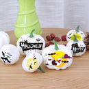 12pcs Halloween White Artificial Pumpkins Harvest Fall Thanksgiving Home Decorations