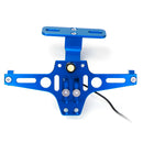 Motorcycle Adjustable Modified License Plate Holder Plate Bracket with LED Lights
