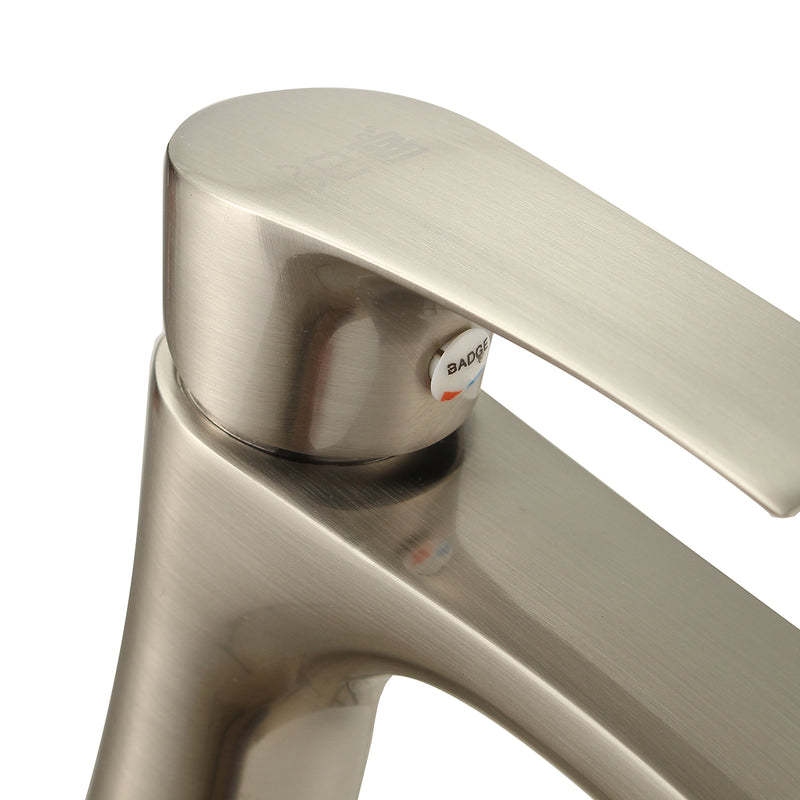 G1/2'' Zinc Alloy Bathroom Basin Mixer Faucet Single Drawing Process Cold One Handle Tap