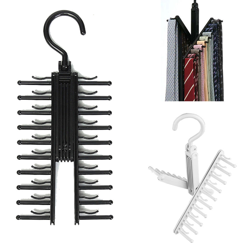 360 Degree Rotatable Adjustable Belt Hanger Tie Rack Scarf Holder