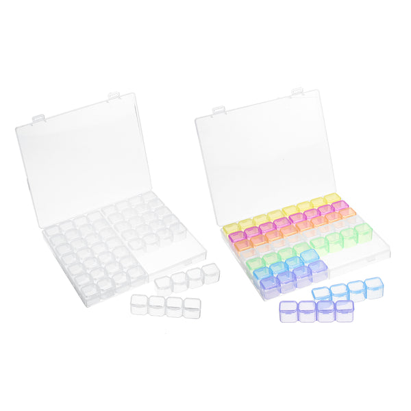 56 Slots Plastic Jewelry Storage Box Diamond Painting Tool Box Embroidery Case